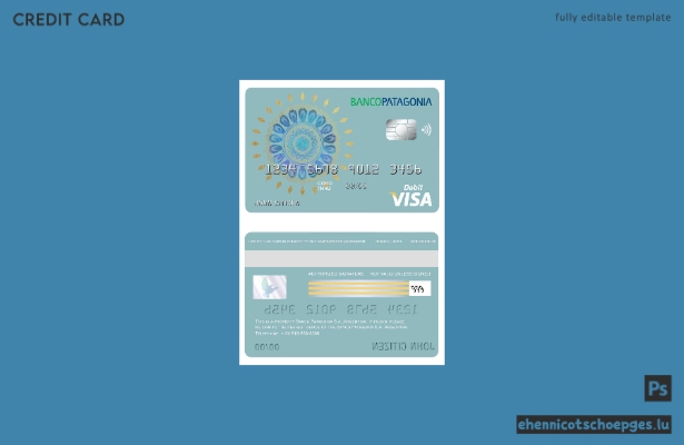 Beispielvorschau der Visa-Karte der Banco Patagonia S.A. Argentinien